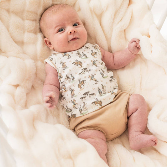 Wild West Sleeveless Diaper Cover Set