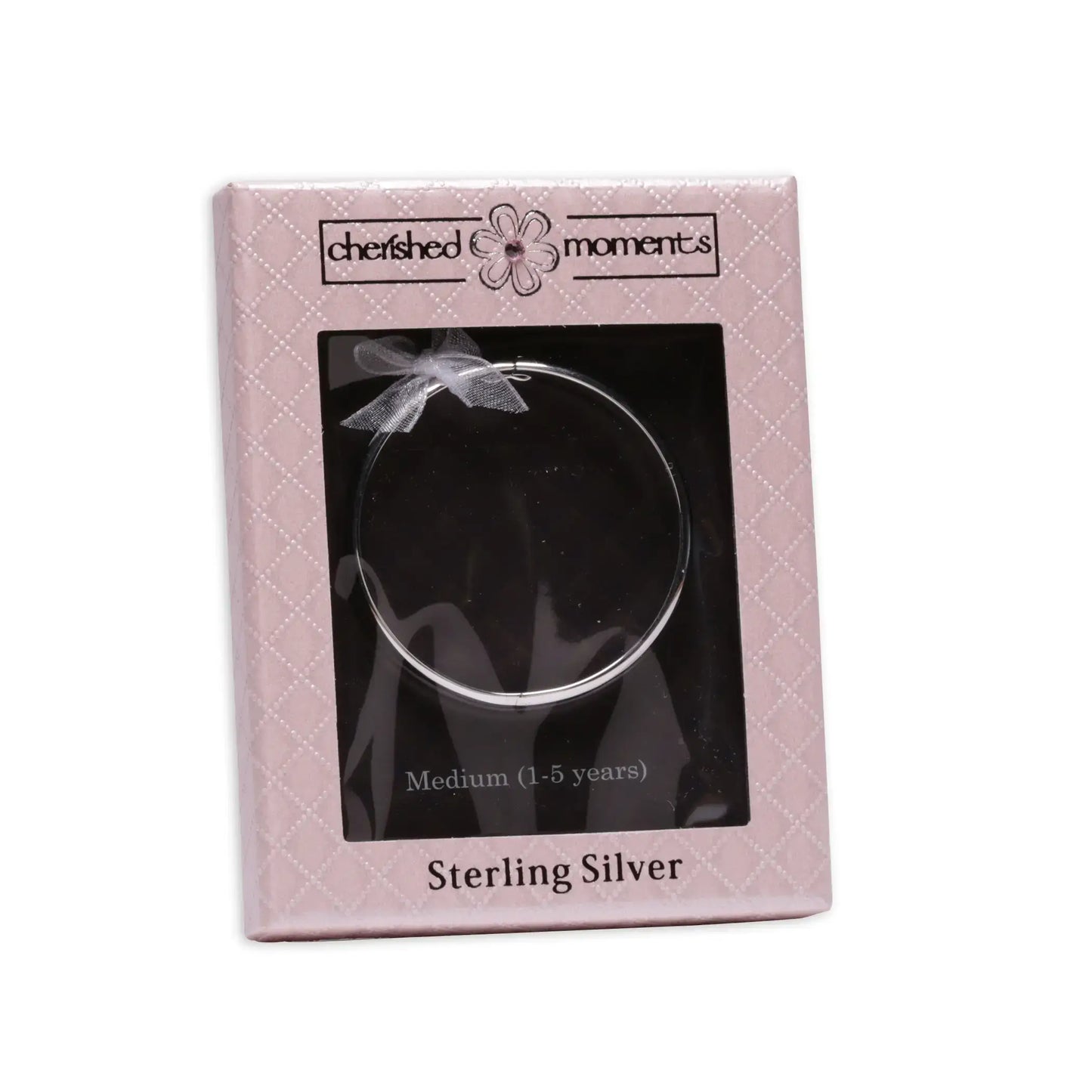 Classic Silver Baby Bangle Bracelet  Small 0-12m