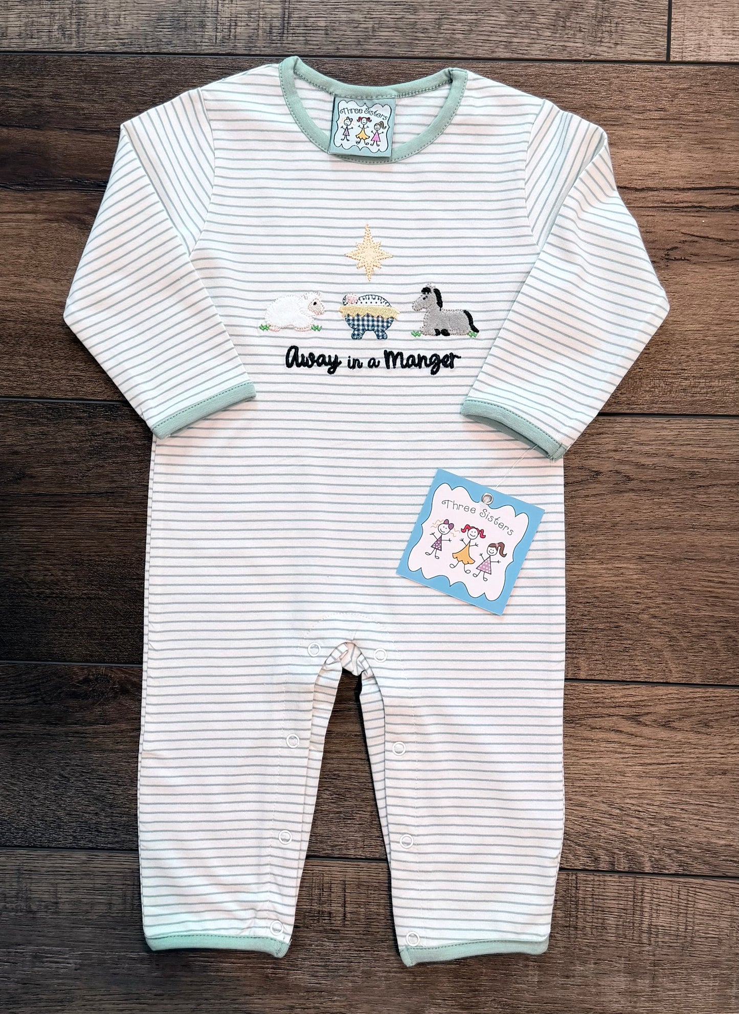 Away in a Manger Boys Romper