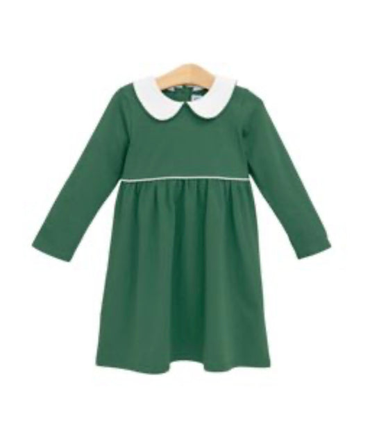Claire Dress- Hunter Green