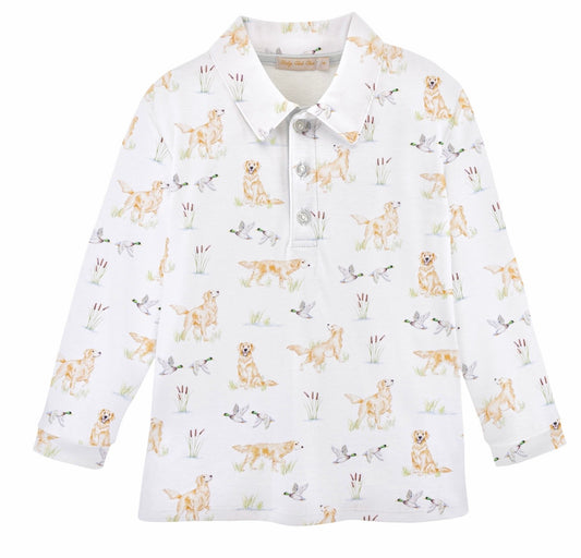 Golden and Mallards Pima Collar Shirt