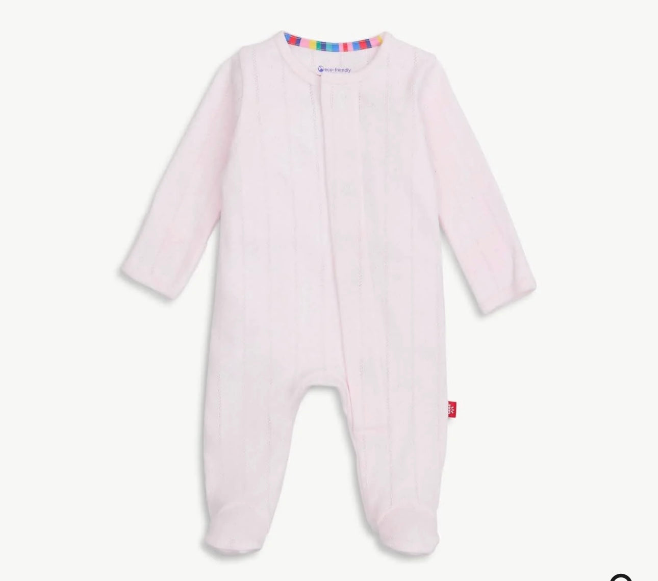 Love Line Pink Pointelle Footie