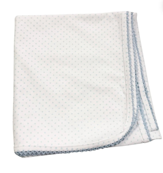 Baby Blanket Knit- Blue