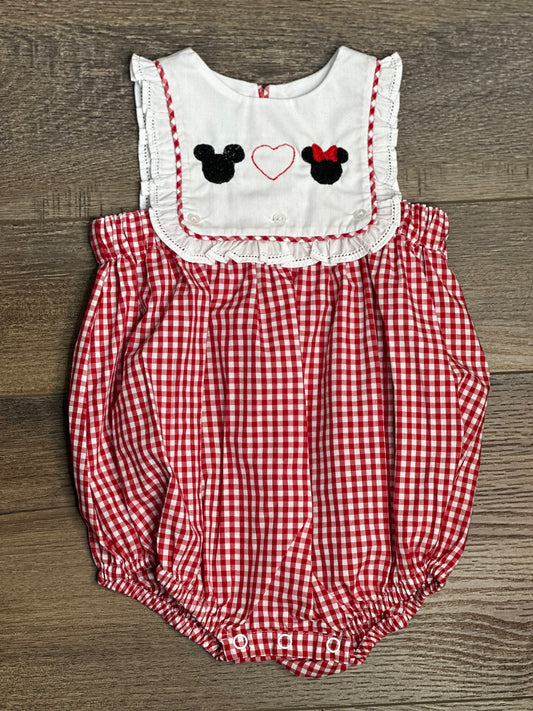 Mickey and Minnie Hand Embroidered Bubble