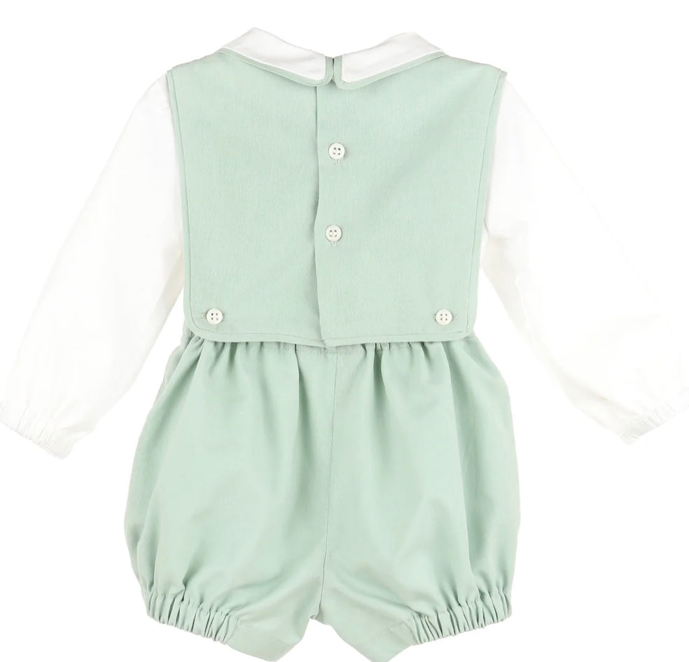 Poplin Classic’s Overall Set-Green by Sophie and Lucas