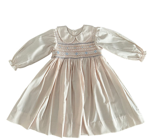 Juliet Khaki Smocked Dress