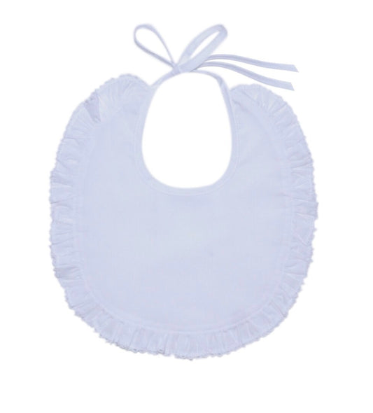 White Picot Bib