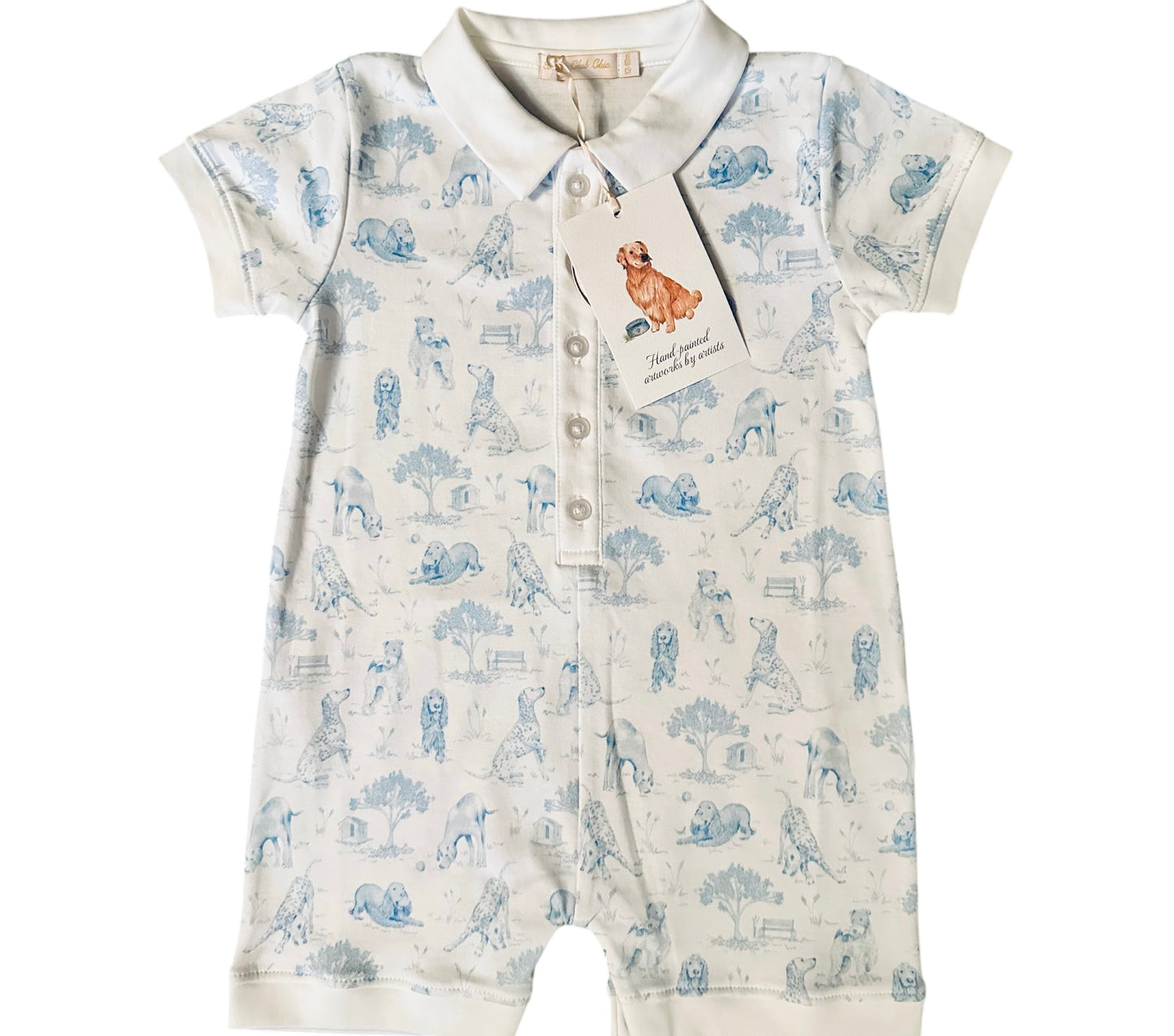 Barking Bliss Blue Romper