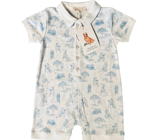 Barking Bliss Blue Romper