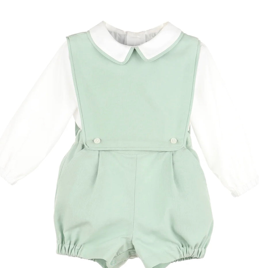 Poplin Classic’s Overall Set-Green by Sophie and Lucas