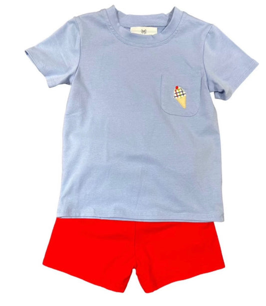 Ice Cream Pocket Short Set