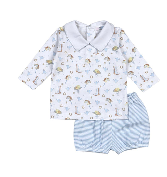 Howdy Boy’s Pima Diaper Cover Set