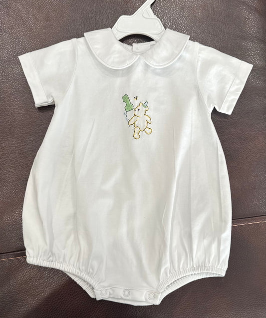 Hand Stitched 1st Birthday Pooh