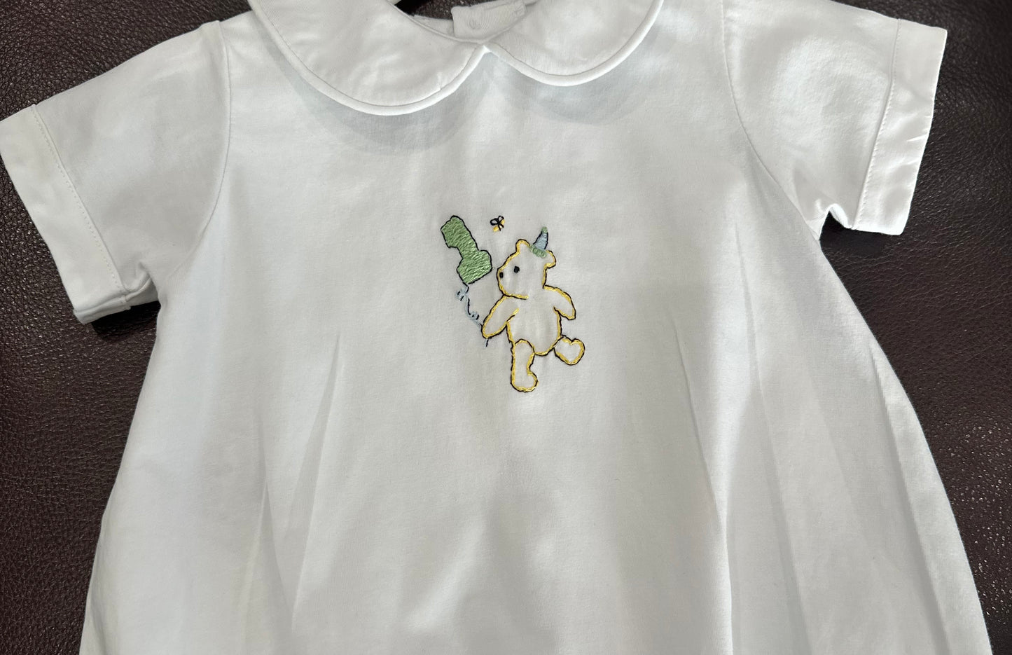 Hand Stitched 1st Birthday Pooh