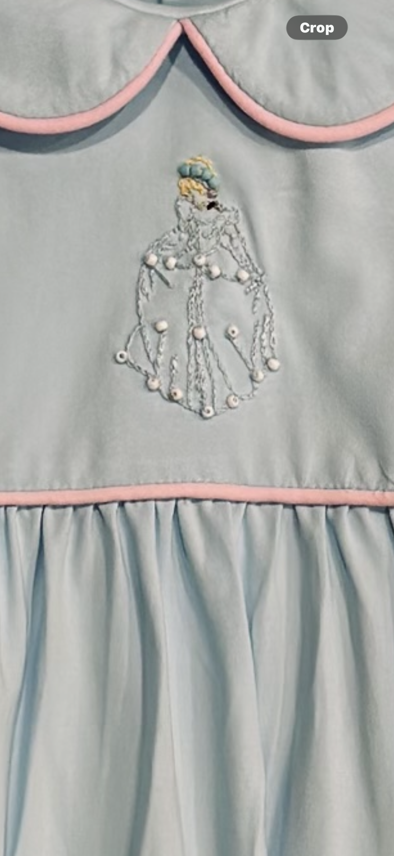 Cinderella Hand Smocked Bubble- Blue Knit