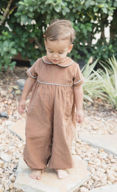 Lyndon Brown Cord Romper