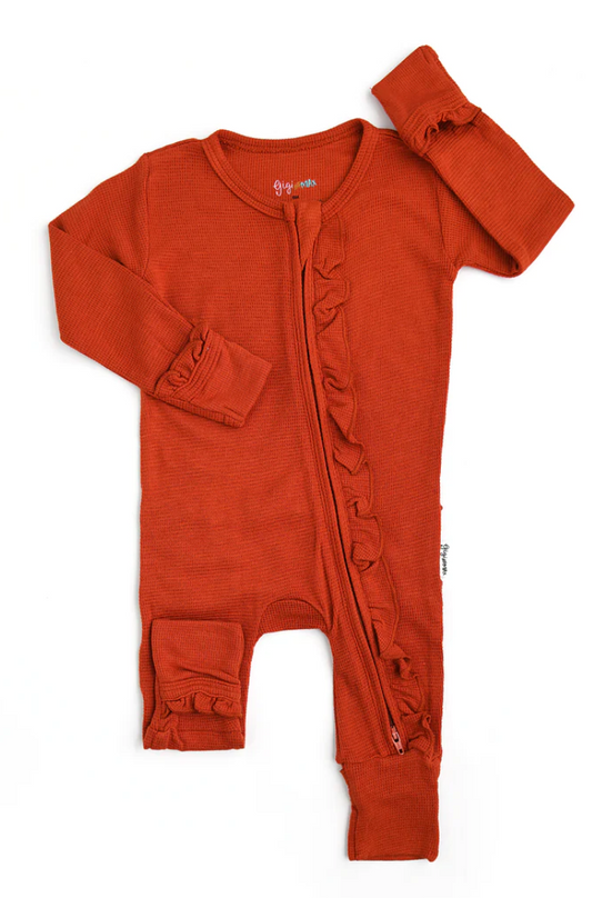 Dallas Waffle Ruffle Zip