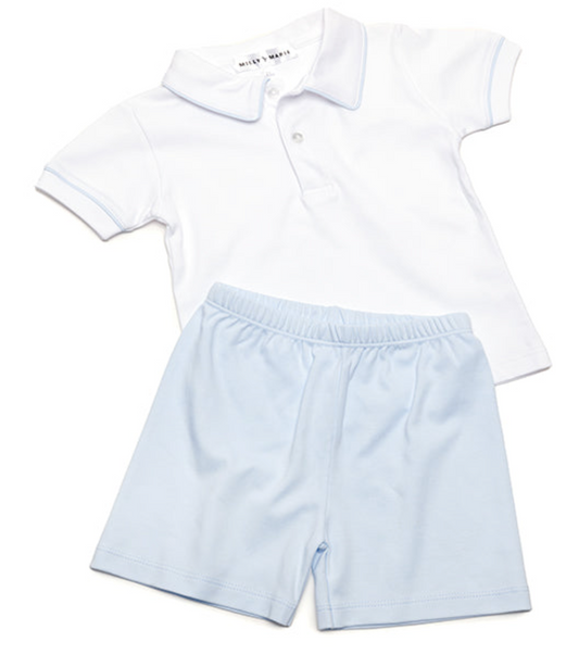 Boy's Charlie Polo Short Set- Milly Marie
