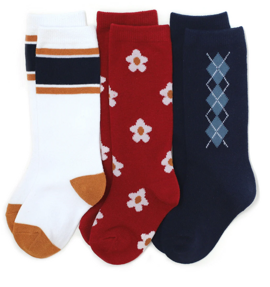School Girl Knee High Sock 3-Pack