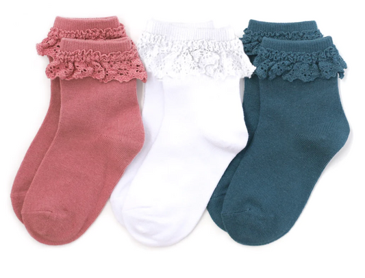 Monday Lace Midi Sock 3-Pack