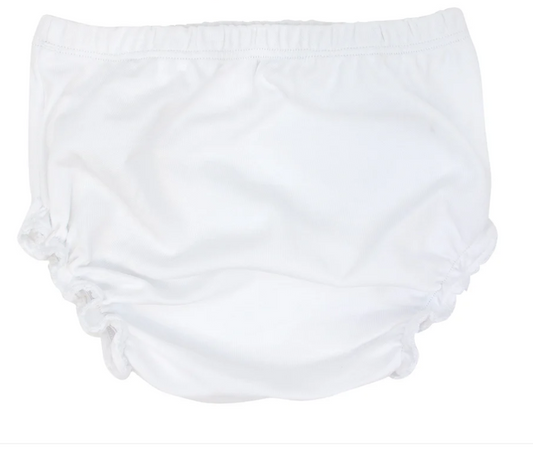 Paty White Diaper Cover