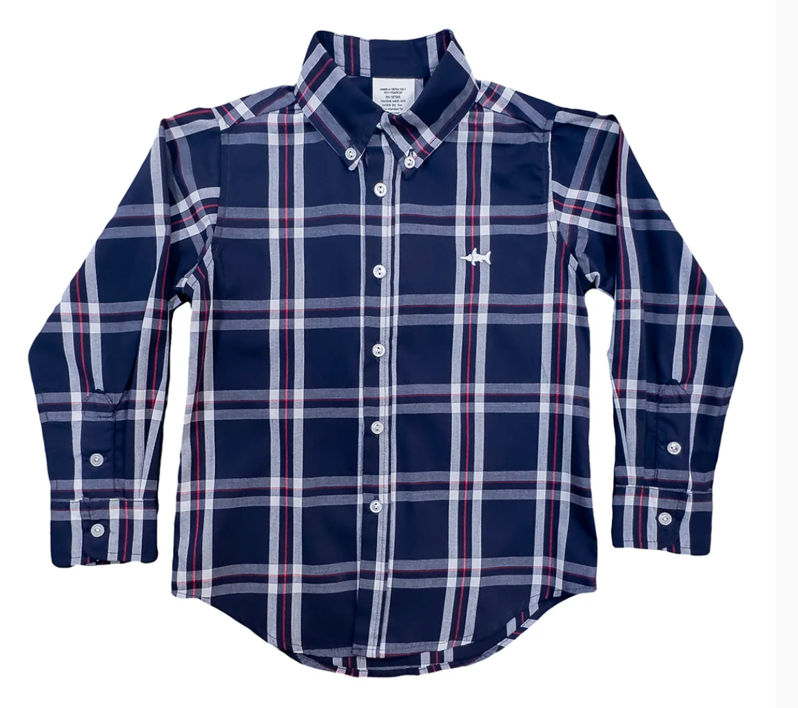 Saltwater Boys Company- Carter Oxford Shirt-Scotland Plaid