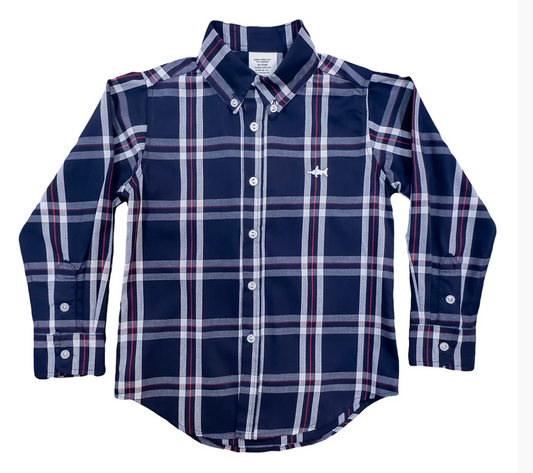 Saltwater Boys Company- Carter Oxford Shirt-Scotland Plaid