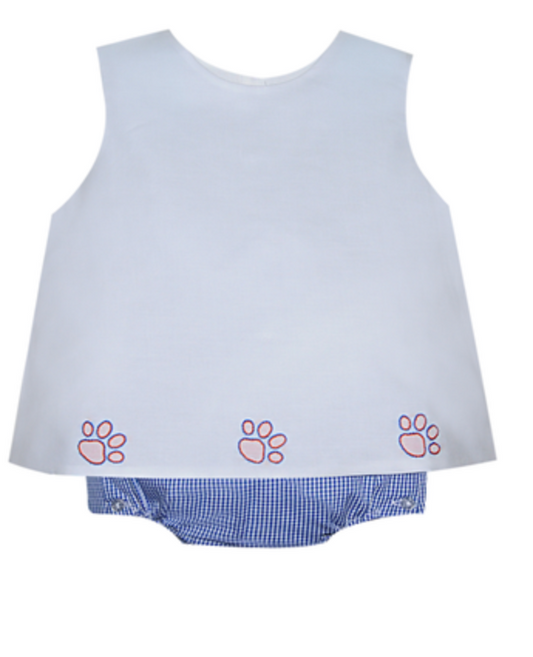 Navy/Orange Unisex Diaper Set