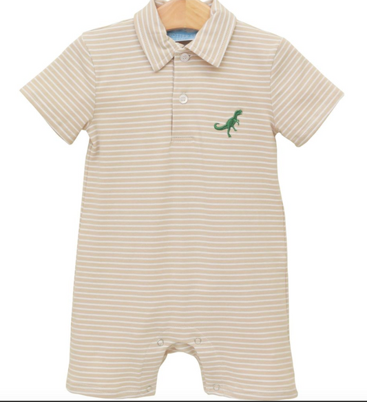 Dino Mite Polo Romper