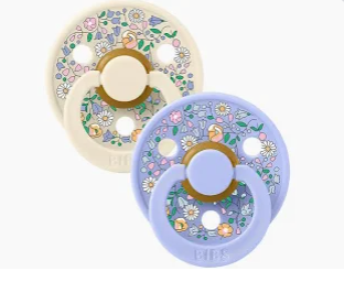 Bibs X Liberty Boheme Pacifiers 2 Pack Chloe Meadow/Ivory