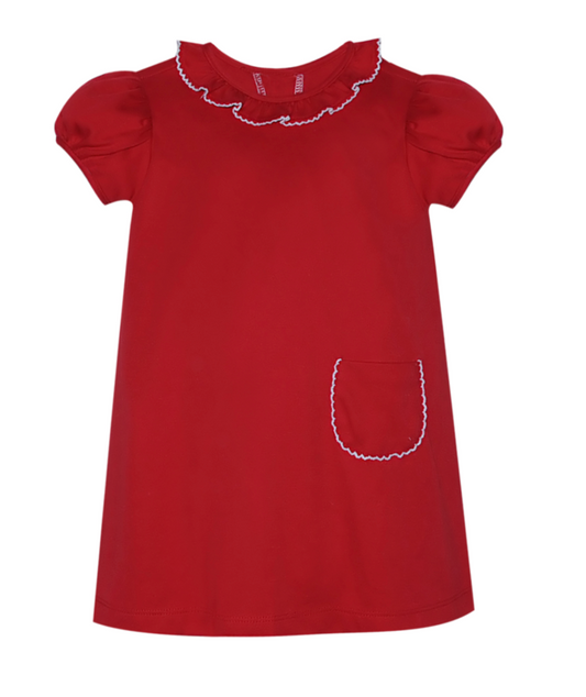 Gemma Knit Dress- Red