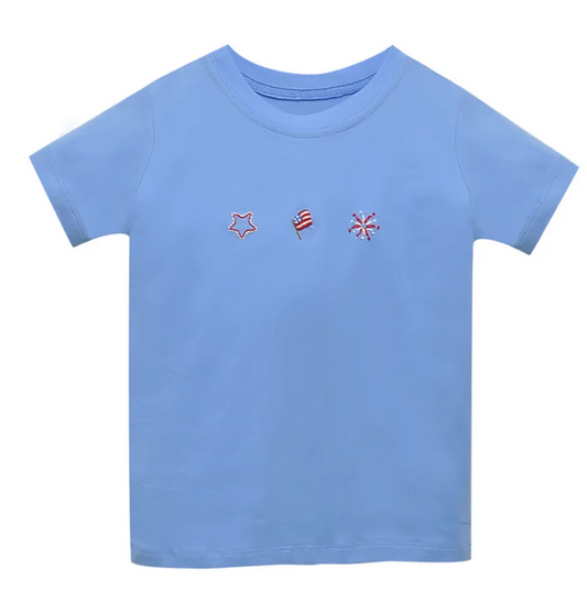 Houston Shirt- Red, White, and Blue