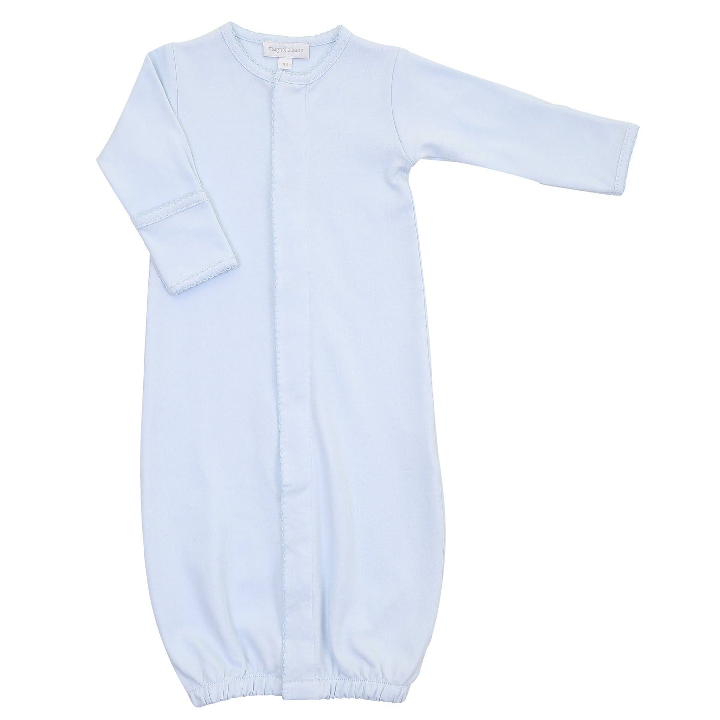 Essentials Solid Blue Converter Gown: Blue