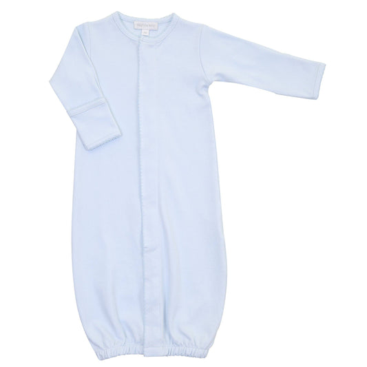 Essentials Solid Blue Converter Gown: Blue