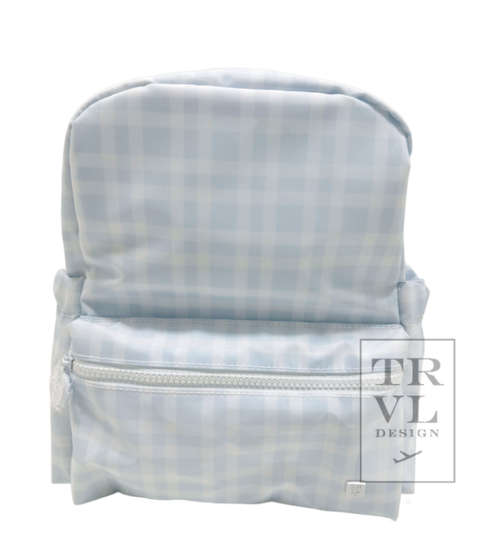 Mini Backer - Pimlico Plaid Blue Backpack