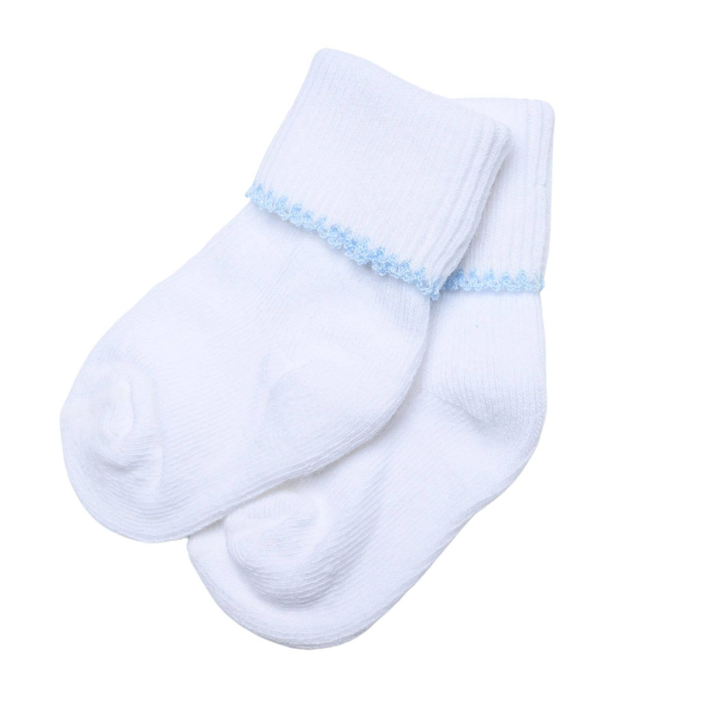 Essentials White Blue Socks