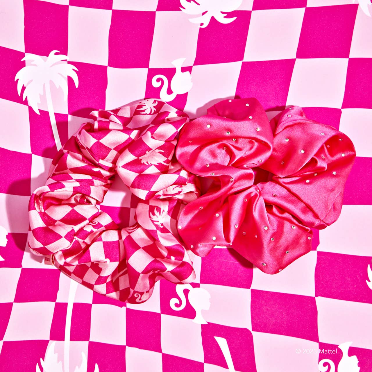 Barbie x Kitsch Satin Brunch Scrunchies 2pc Set