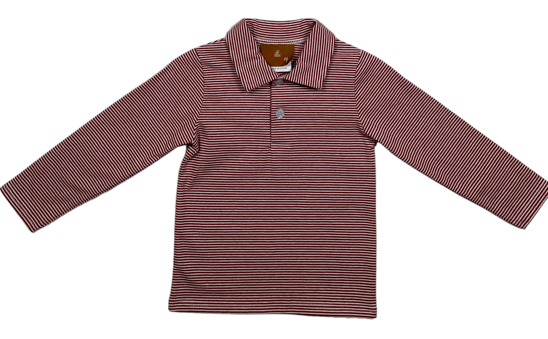 Weston Long Sleeve Shirt Maroon Pendants by Design Boutique