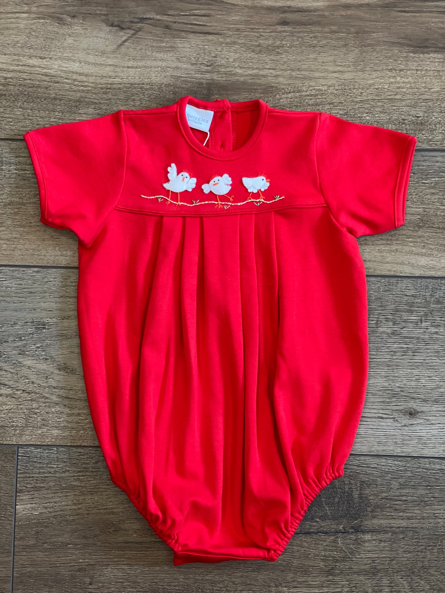 Chicken Romper-Squiggles by Charlie