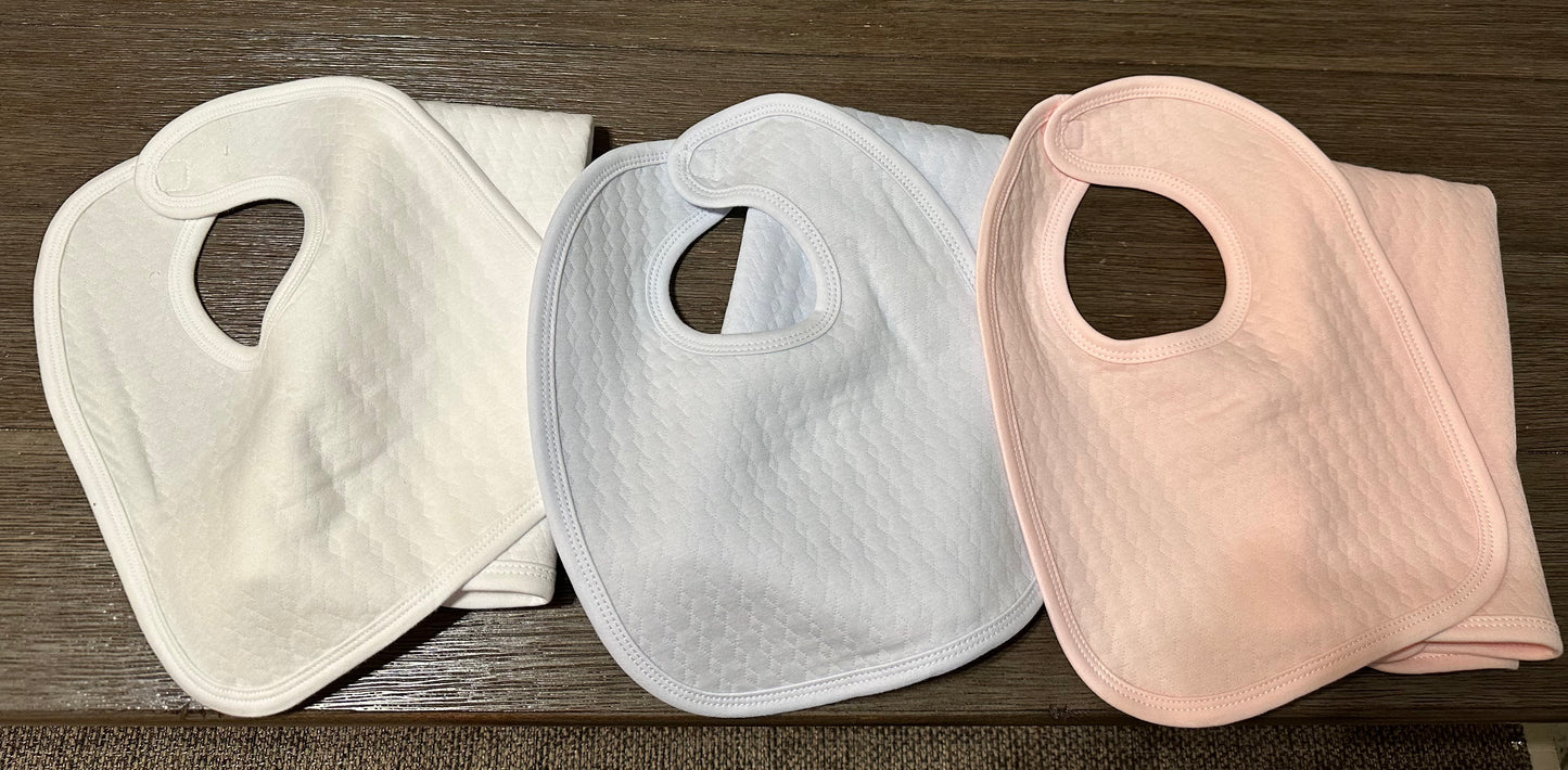 Toddler Bibs and Burp Cloths- Pearl Style