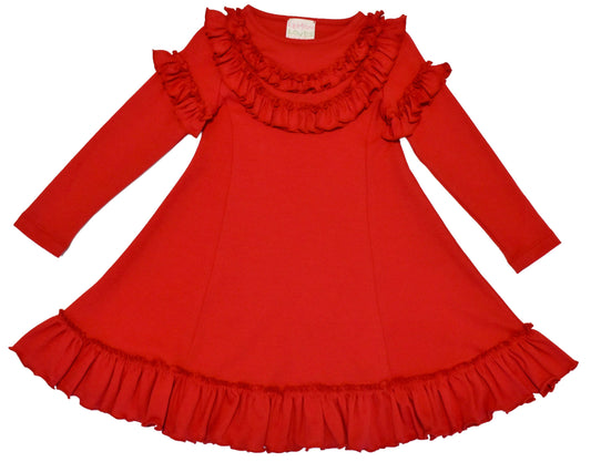 Victoria Dress-True Red