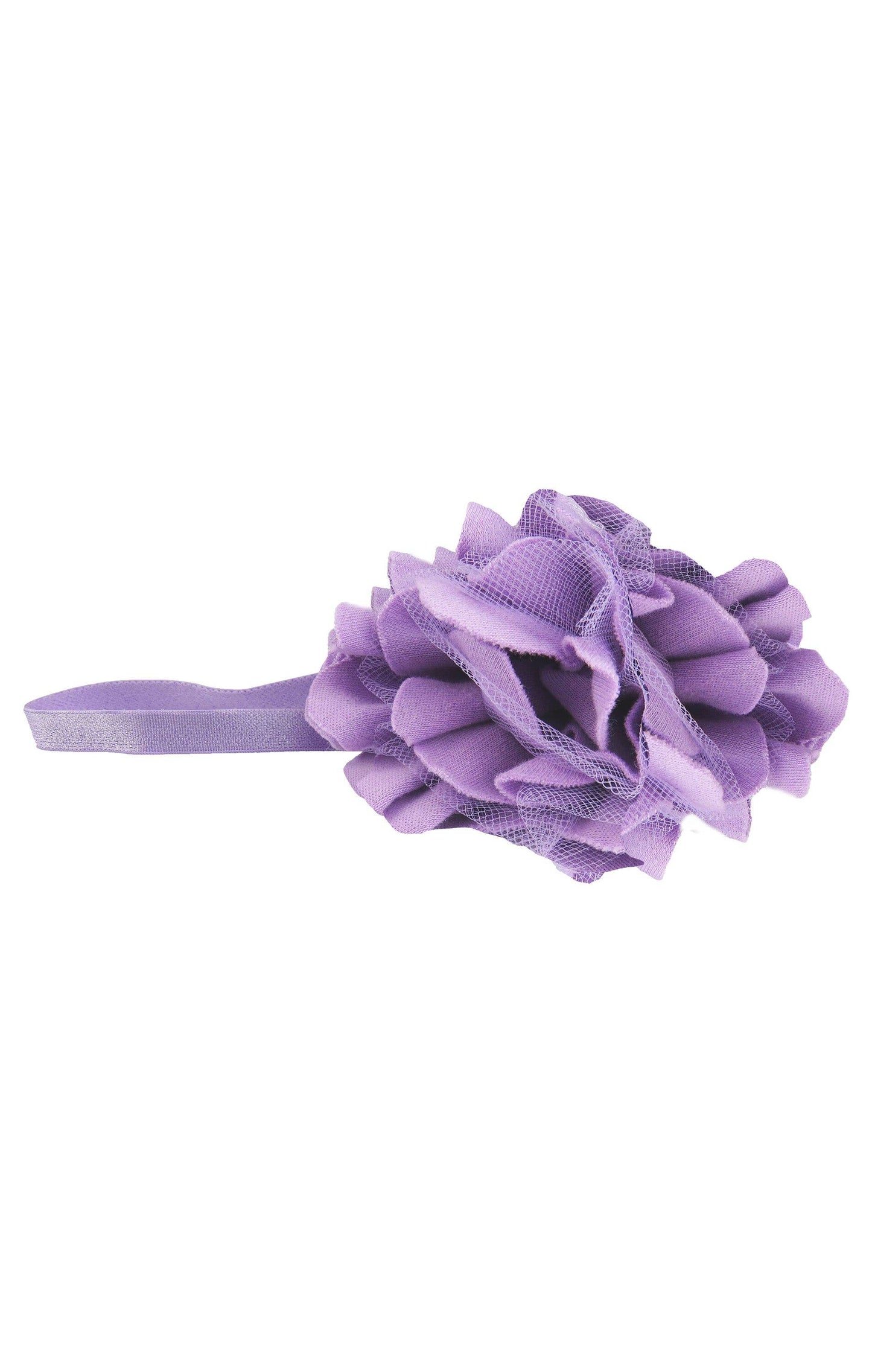LAYETTE BASIC-Sheer Lilac Rose Headband
