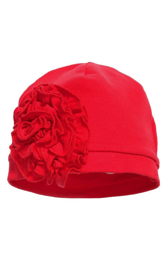 LAYETTE BASIC-True Red Bijou Hat