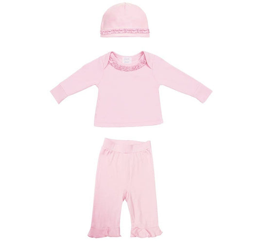 LAYETTE BASIC-Rose Shadow Anna Set: 0-3 Months