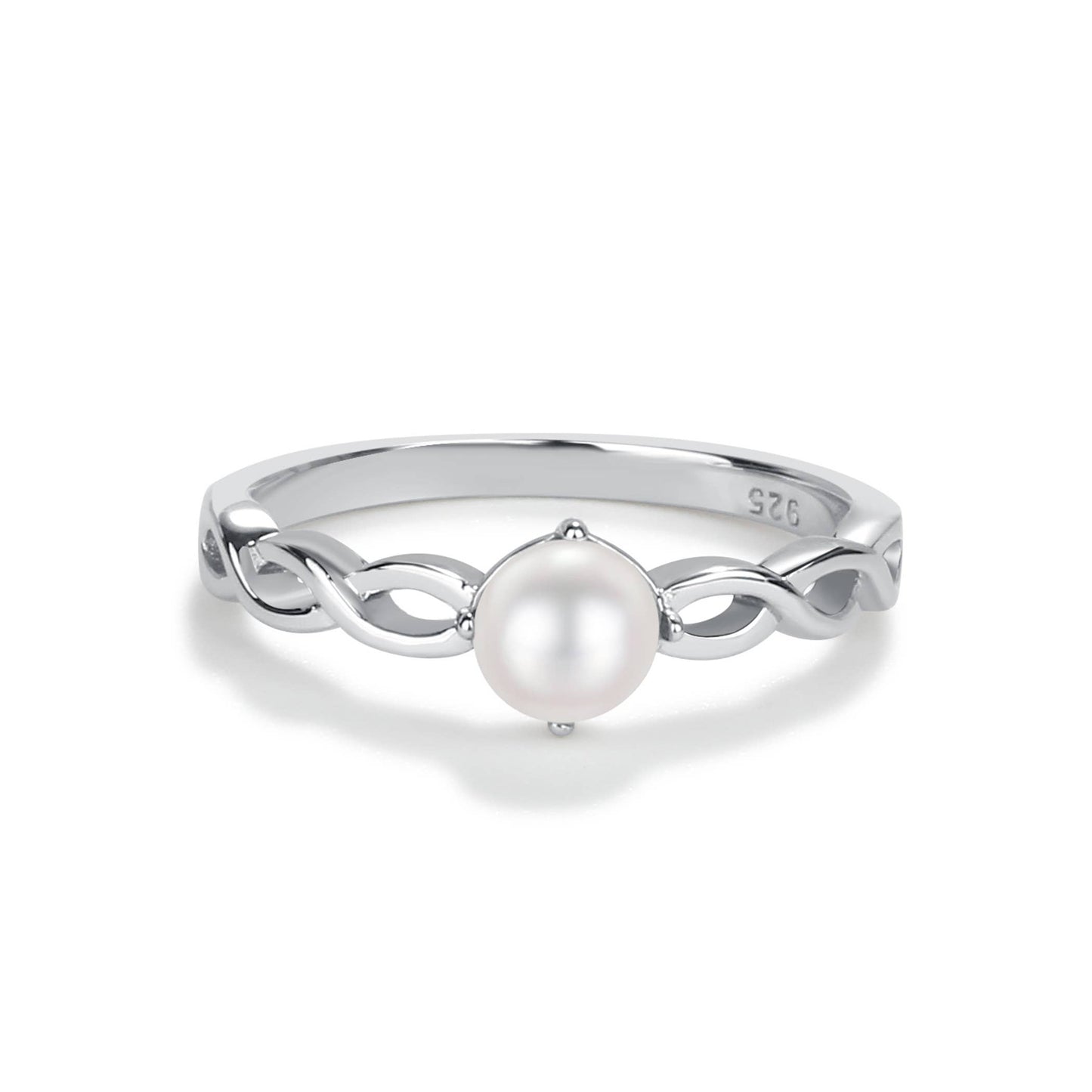 Girls Sterling Silver Freshwater Pearl Ring for Babies and Girls