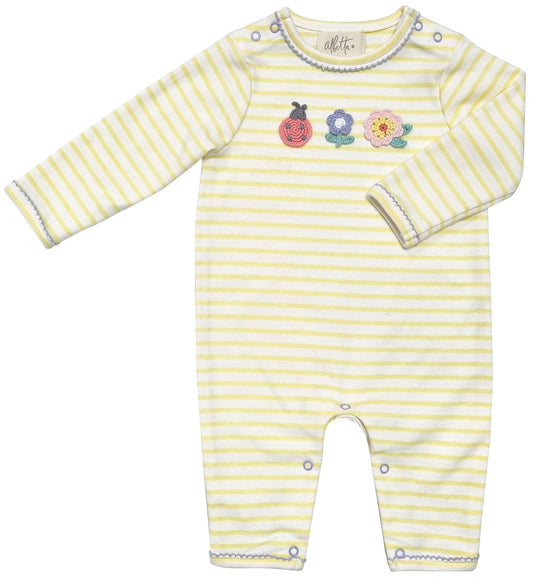 Mini Bloom Crochet Baby Romper