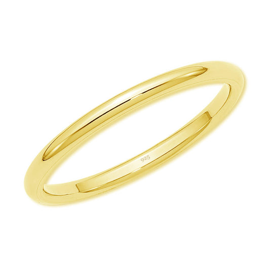 14K Gold-Plated Gold Band Baby Ring