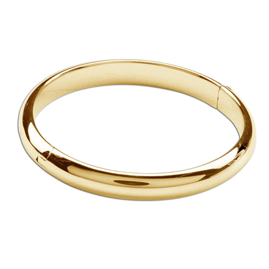Gold Classic Bangle for Baby Small 0-12m