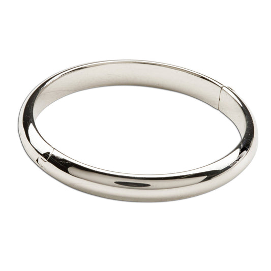 Classic Silver Baby Bangle Bracelet  Small 0-12m