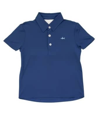 Offshore Fishing Polo-Navy Saltwater Boys Co.